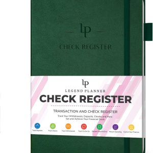 Legend Planner Libro de registro de cheques – Libro contable para pequeñas empresas y uso personal – Registro de chequera para rastrear Legend Planner Libro de registro de cheques – Libro contable para pequeñas empresas y uso personal – Registro de chequera para rastrear