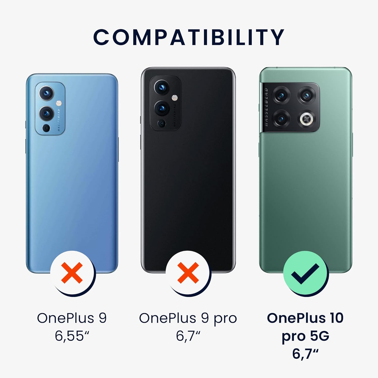 kwmobile Funda de madera real compatible con OnePlus 10 Pro 5G, cubierta de madera dura con parachoques de TPU, color marrón oscuro