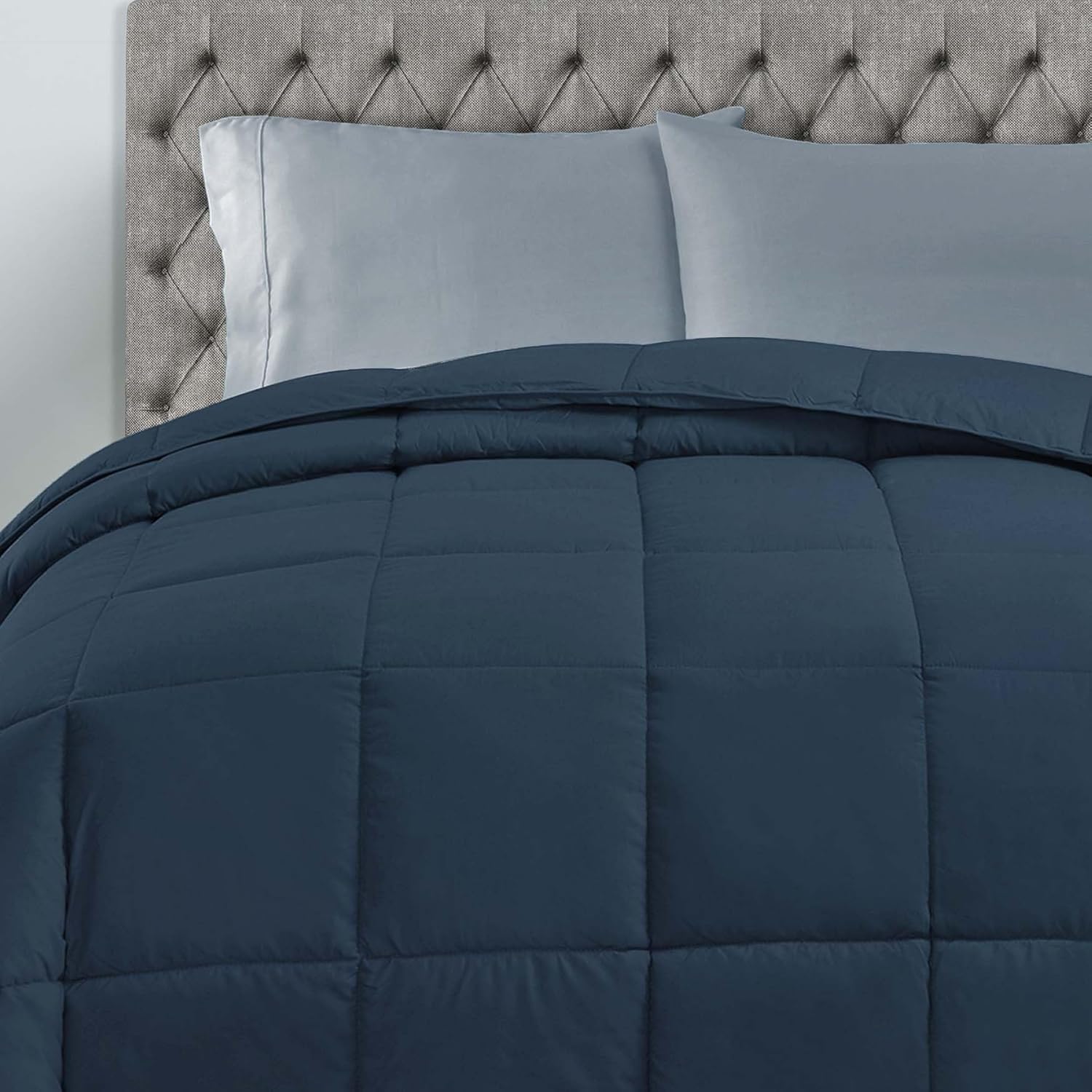 SUPERIOR Edredón reversible clásico para todas las estaciones, cómodo, esponjoso, acogedor, ligero, decorativo, relleno de edredón, felpa, esencial