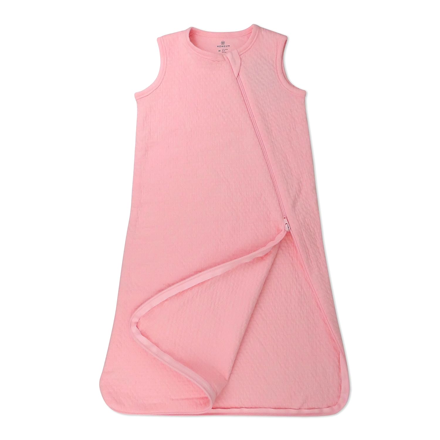 HonestBaby Mantas estándar para bebé, sacos de dormir, transición, 100% algodón orgánico, para bebés, niños, niñas, unisex, crema de fresa, talla M