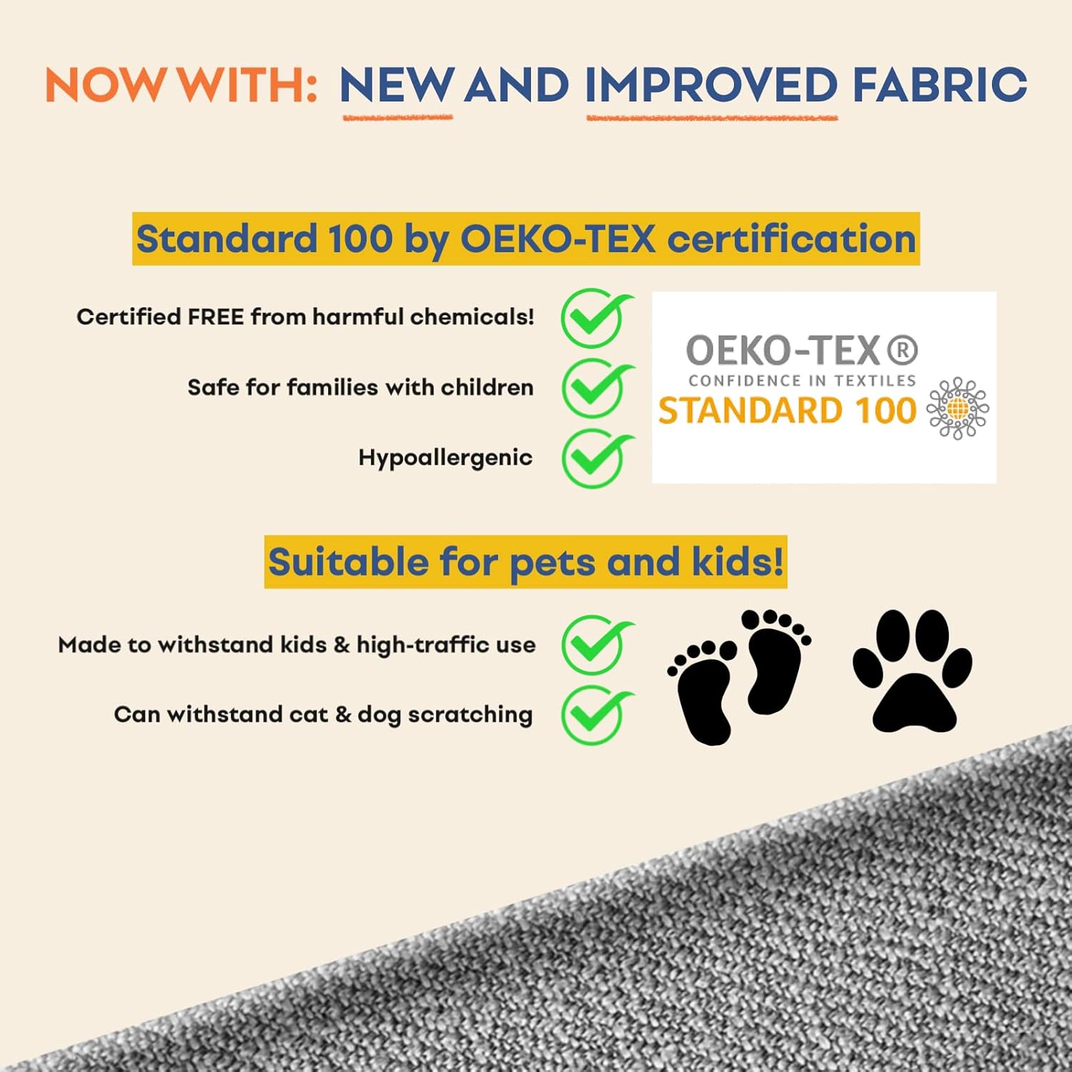 Comfort Works Fundas de sofá personalizadas Ektorp, funda de repuesto compatible con sofá IKEA Ektorp (sofá, marfil)