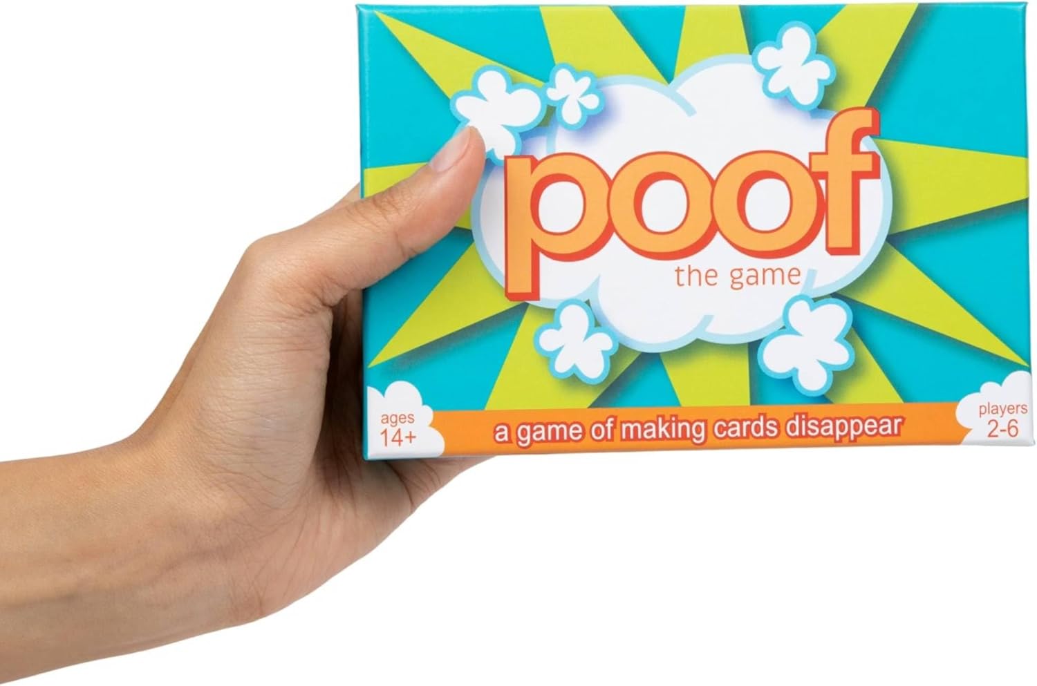 Poof The Game – Juego de cartas casual rápido de aprender, fácil de jugar, para amigos y familiares, grupos grandes y pequeños, noches de juego,