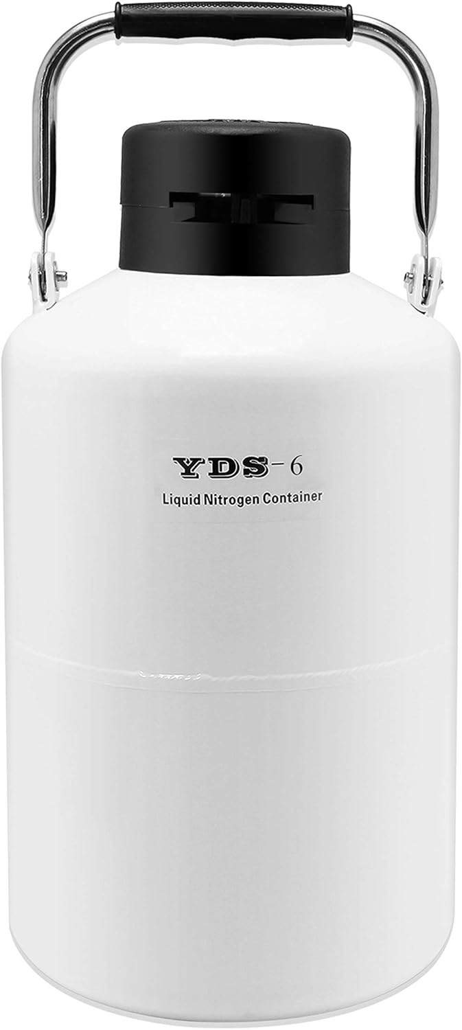 CGOLDENWALL Tanque criogénico del nitrógeno líquido del tanque Ln2 del envase 16L