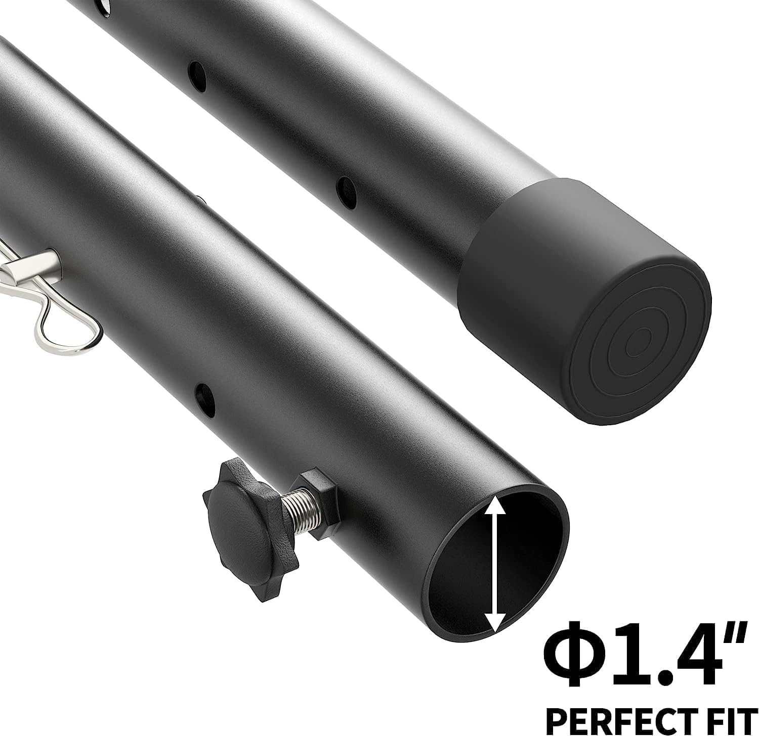 Paquete de 4 extensores plegables de patas de mesa, elevadores de patas de mesa plegables de acero altamente duraderos, extensiones de patas de mesa