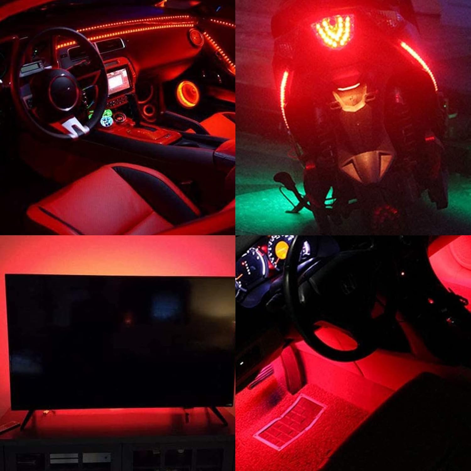 DC 5V USB COB rojo LED tira de luz IP65 impermeable USB alimentado 6.6ft2M 640LEDs alto brillo flexible luces de cinta LED
