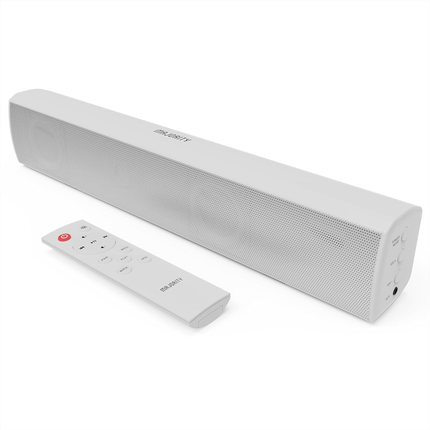 Majority Barra de sonido para Smart TV, 50 vatios, barra de sonido de TV Bluetooth 2.0, barras de sonido de audio para el hogar de 15 pulgadas,