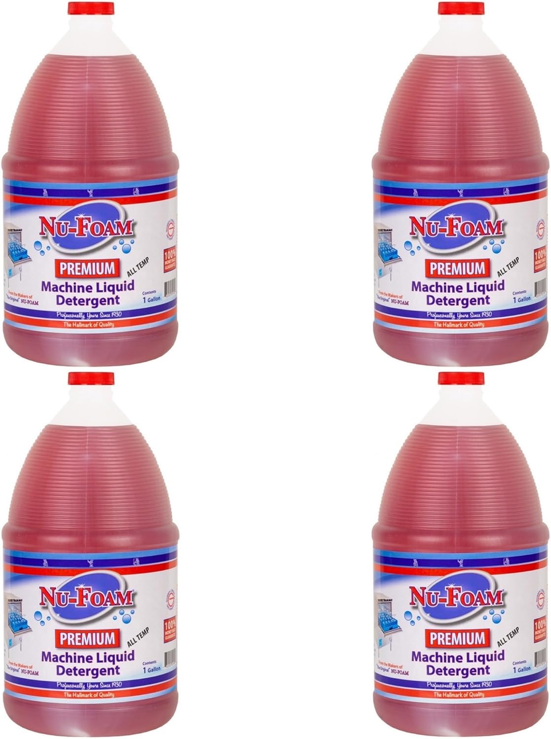 Paquete de 4 detergentes líquidos prémium para máquina