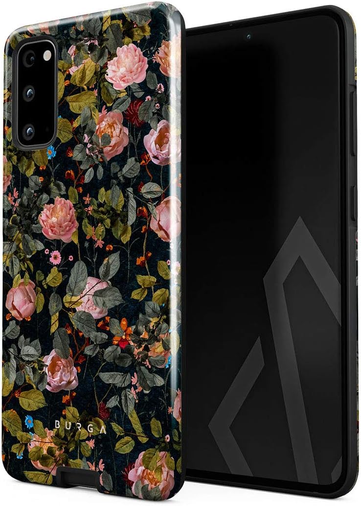 BURGA Funda para teléfono compatible con Samsung Galaxy S20 FE  Carcasa rígida híbrida de 2 capas + funda protectora de silicona  Patrón de