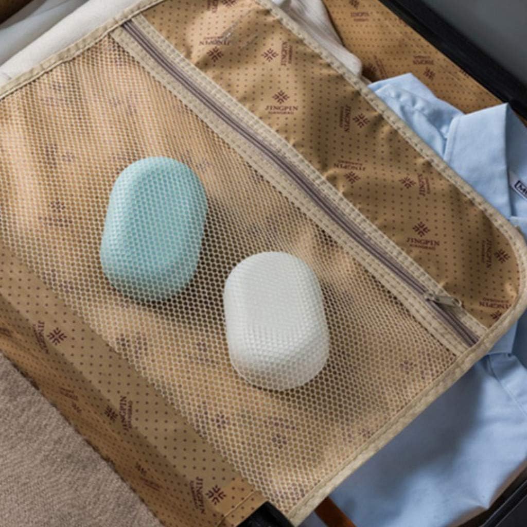 Jabonera para jabonera, fácil limpieza, bandeja de jabón para ducha, baño, cocina, para baño, campamento (azul claro)