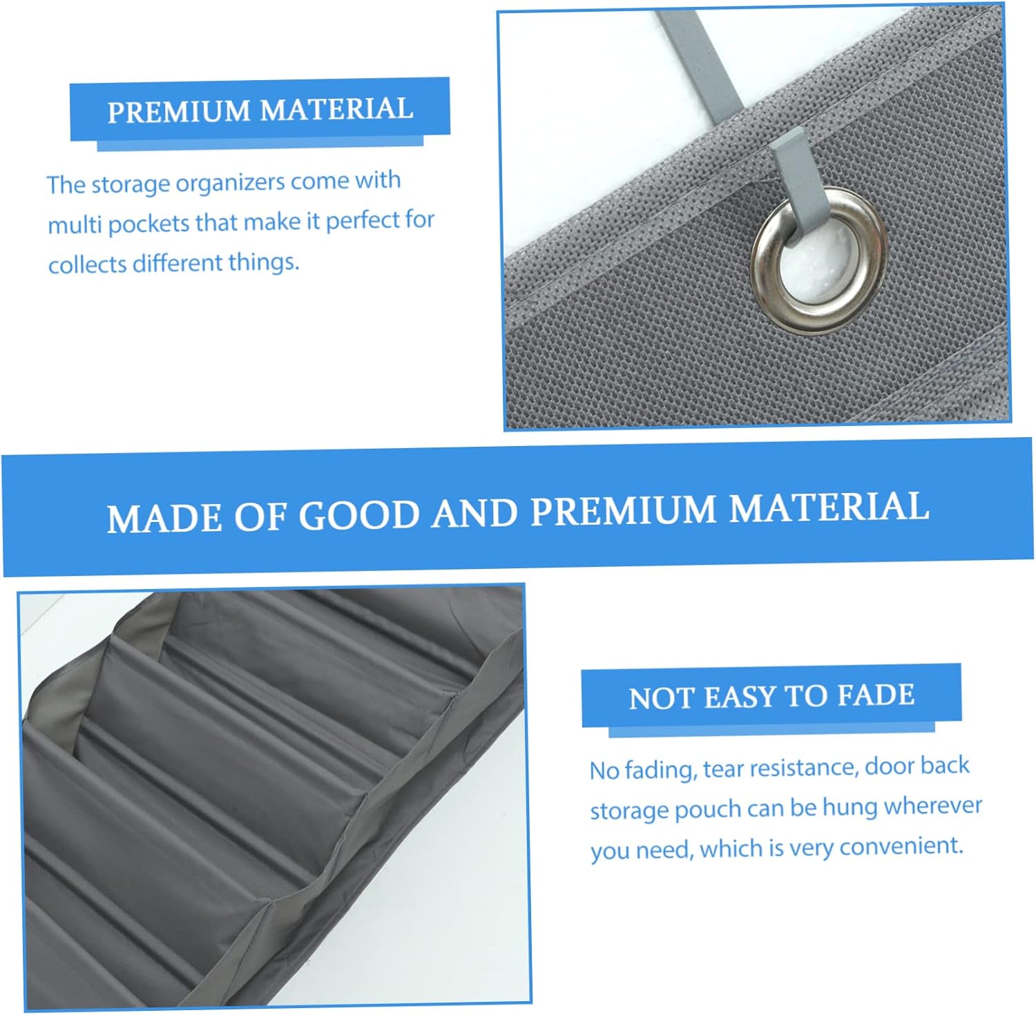 Cabilock Bolsas colgantes 1 juego de almacenamiento de zapatos bolsa colgante multifunción puerta colgante 600d Oxford tela puerta trasera bolsas de