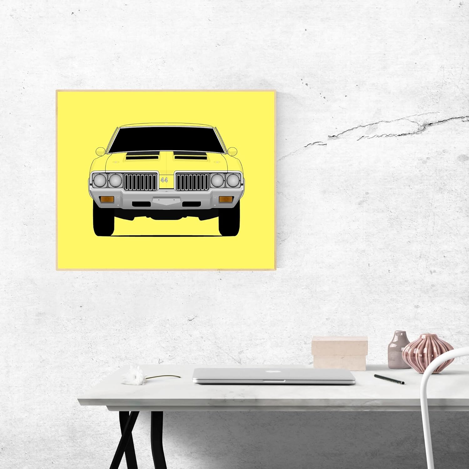 CUSTOMIZABLE COLOR Oldsmobile 442 W30 (1969-1972) Inspired Poster Print Wall Art Decor Handmade (Unframed)