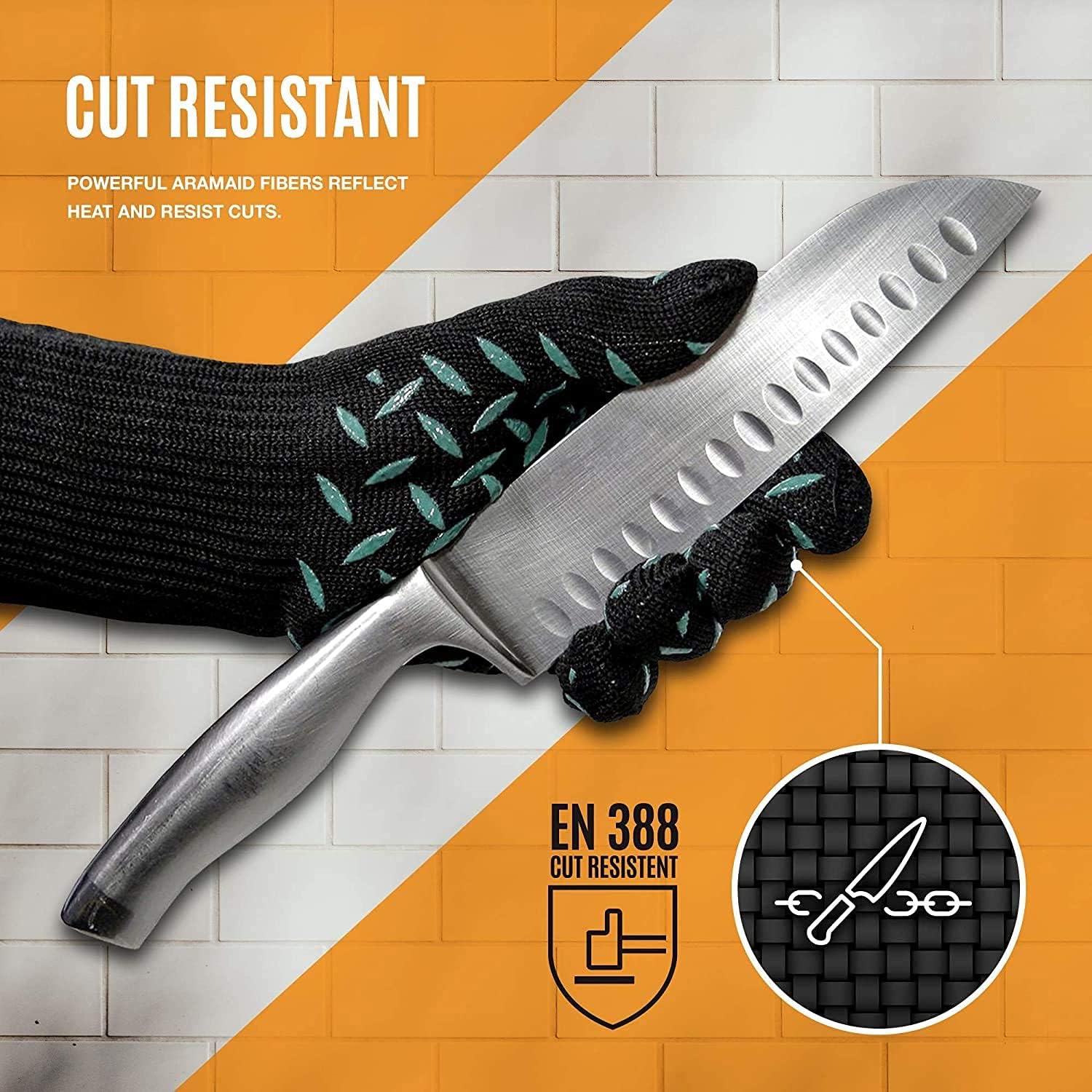 Campfire Defender Protect Preserve Guantes Fireside resistentes al calor  Resistente al fuego hasta 932 F  Ideal para barbacoa o cocina (par