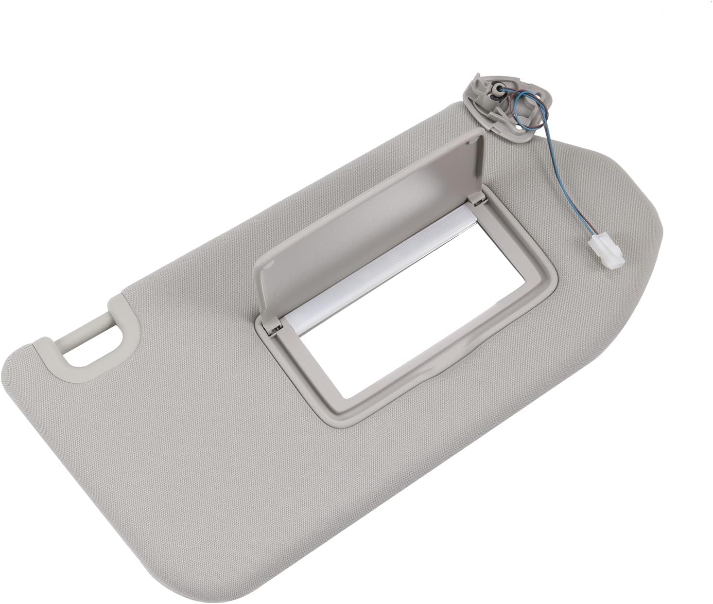 DICMIC Visera solar del lado del pasajero derecho para Nissan Pathfinder 2013-2018 Infiniti QX60 2013 Infiniti JX35 2013 Reemplazo # 96400-9PB0A,