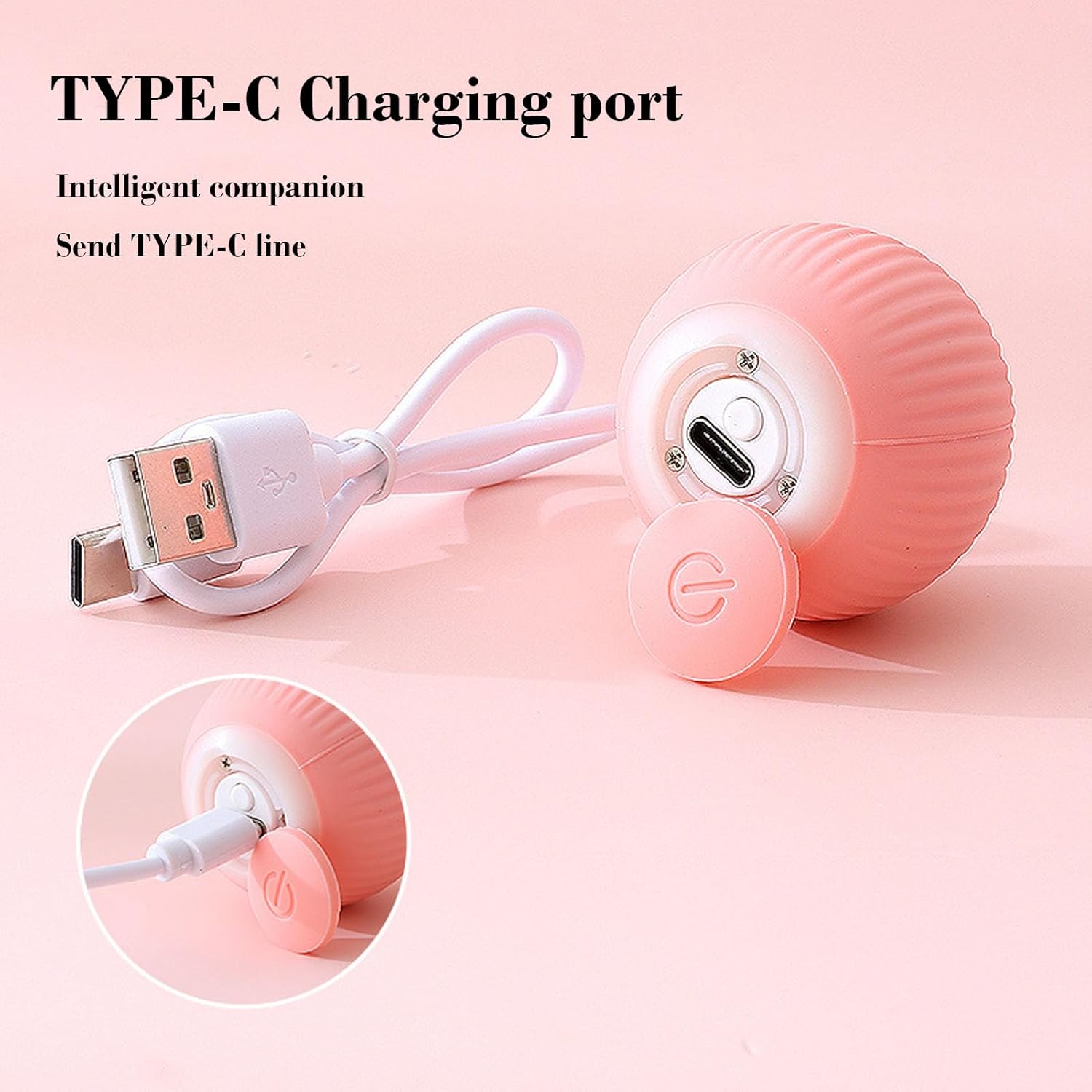PIPLYKI Power Cat Ball 2.0 Juguete para gatos, nueva bola interactiva para gatos inteligente, bola de juguete automática para gatos, bola rodante