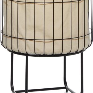 Deco 79 Carrito de almacenamiento redondo de metal con ruedas, 19 x 19 x 26 pulgadas, negro Deco 79 Carrito de almacenamiento redondo de metal con ruedas, 19 x 19 x 26 pulgadas, negro