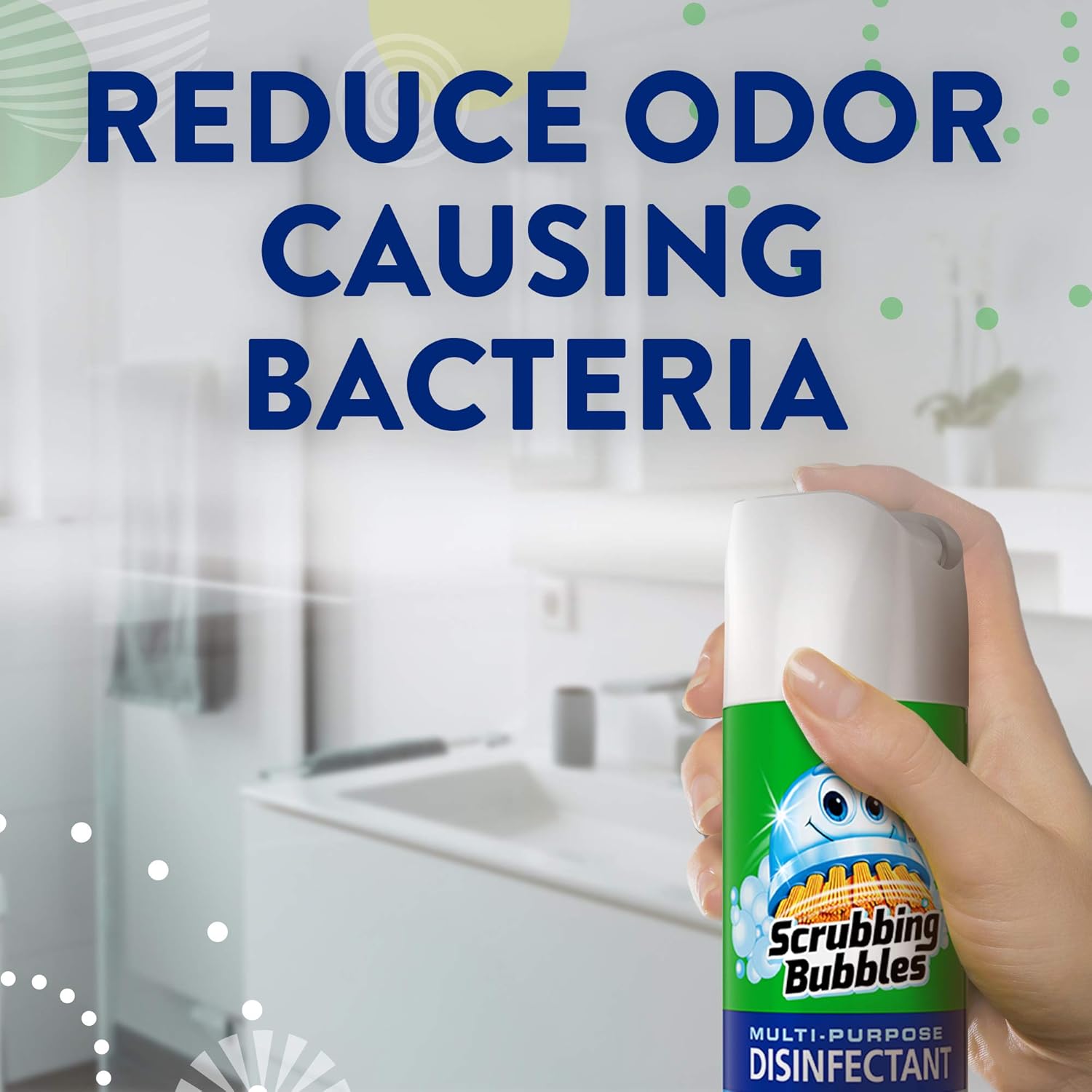 Scrubbing Bubbles – Aerosol desinfectante multiusos de 12 onzas (paquete de 3)