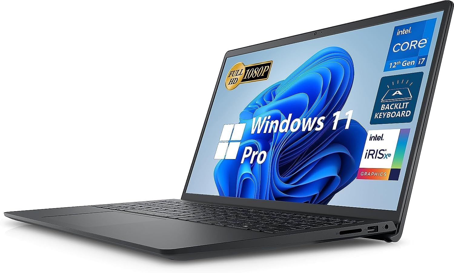 Dell Laptop de negocios Inspiron 15 3000, pantalla FHD de 15.6 pulgadas, Intel Core i7-1255U de 12 generación, Windows 11 Pro, 32 GB DDR4 RAM, 1 TB