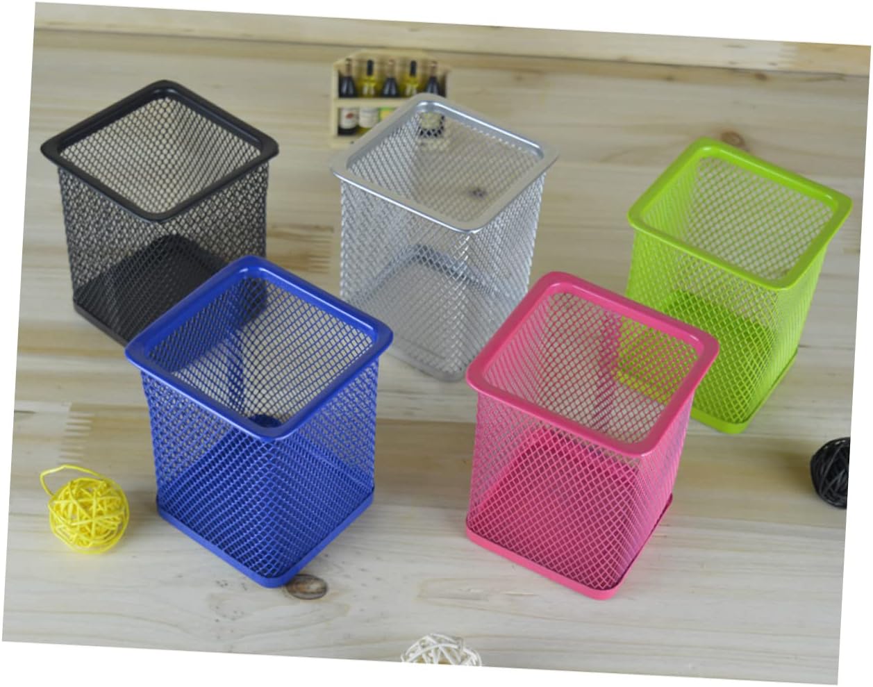 STOBOK 6 piezas de soporte para pinceles de arte, portalápices, tazas, bolígrafos, recipiente, organizador de lápices, organizador de bolígrafos