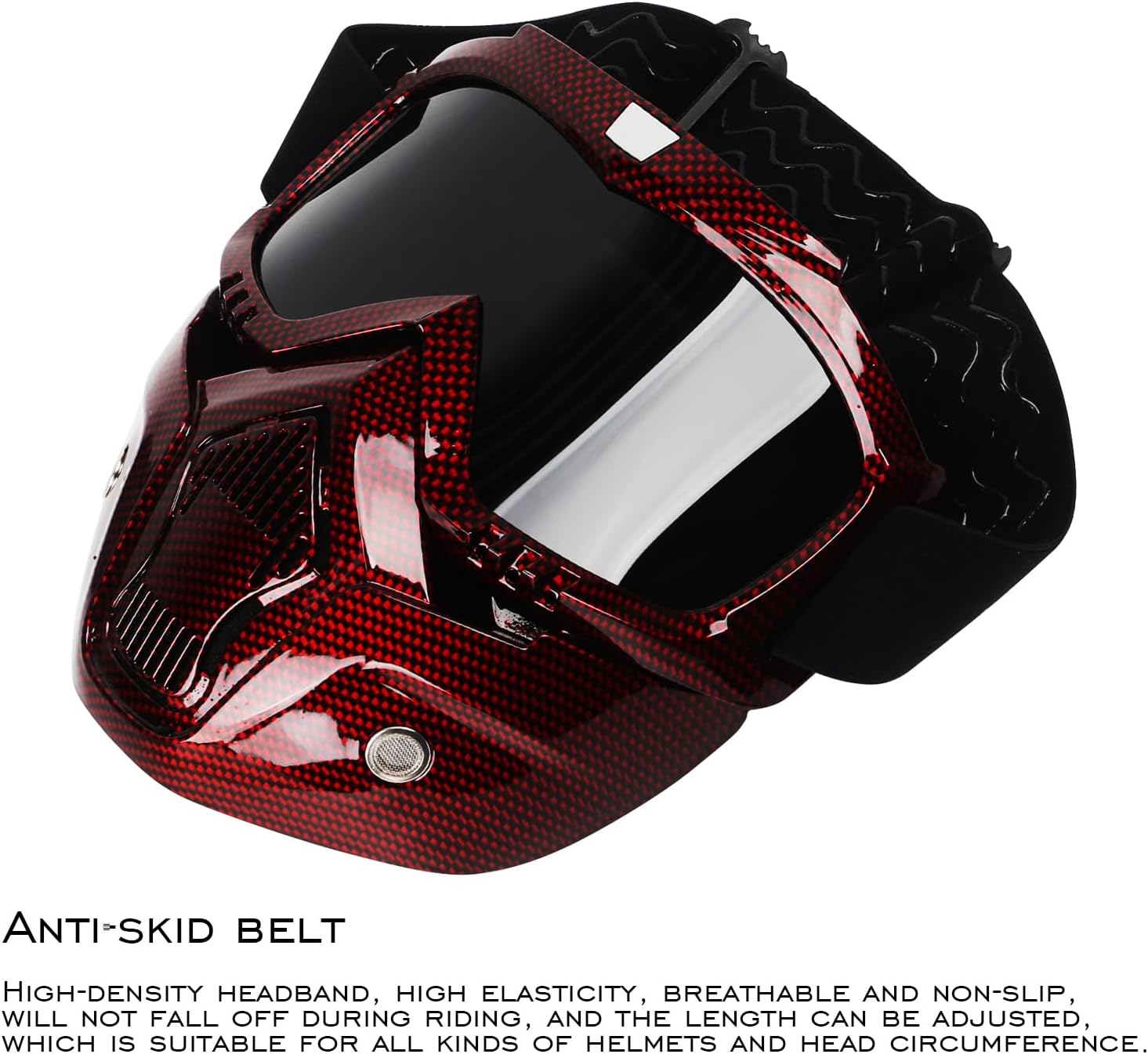 Gafas de motocicleta con máscara facial extraíble, gafas de equitación, motocross, ATV, motocross, gafas desmontables, Offroad, Airsoft, paintball,