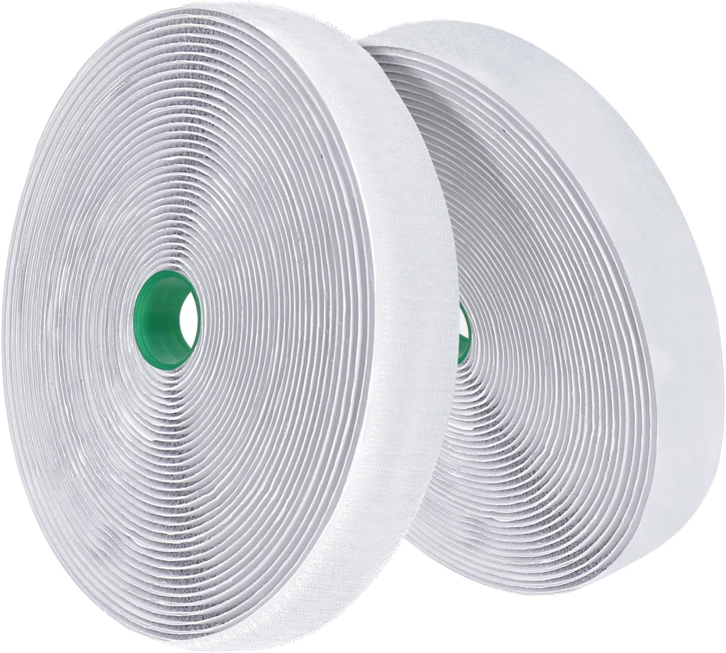 Tiras con adhesivo resistente, 26.5 pies x 1.2 pulgadas, cinta de gancho y bucle, rollo adhesivo de nailon con cierre trasero, fuerza industrial