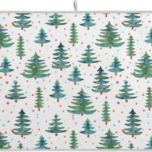 Green Trees Ball Drying Dish Mat Washnable Absorbent Drying Mat Kitchen Counter Drainer Mat Tapete Para Cocina 16” x 18” Green Trees Ball Drying Dish Mat Washnable Absorbent Drying Mat Kitchen Counter Drainer Mat Tapete Para Cocina 16” x 18”