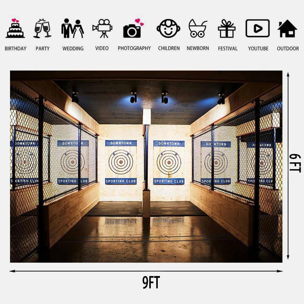 Telón de fondo de campo de tiro, 9x6ft2.7×1.8m nuevo vinilo, fondo de fotografía de pistola objetivo, suministros de decoración de fiesta temática,