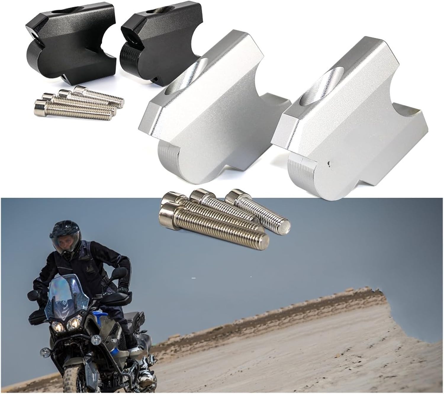 Abrazadera de manillar para Yamaha para XT1200Z para Super para TENERE 1200 2010-2013 elevadores de manillar de motocicleta Montaje de abrazadera de