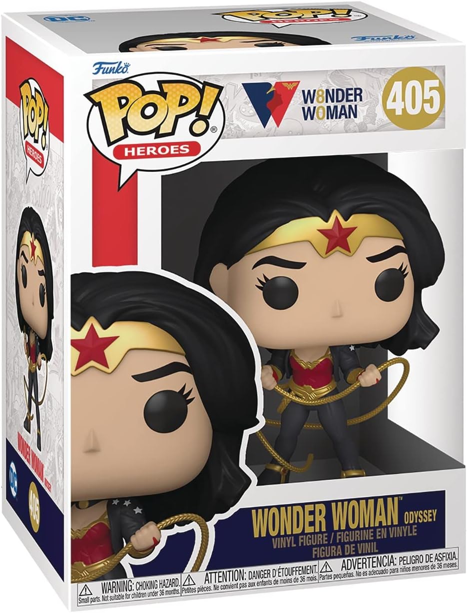 POP DC Heroes Wonder Woman 80th – Figura de vinilo Funko de la Mujer Maravilla (Odissey) (paquete con funda protectora de caja compatible)