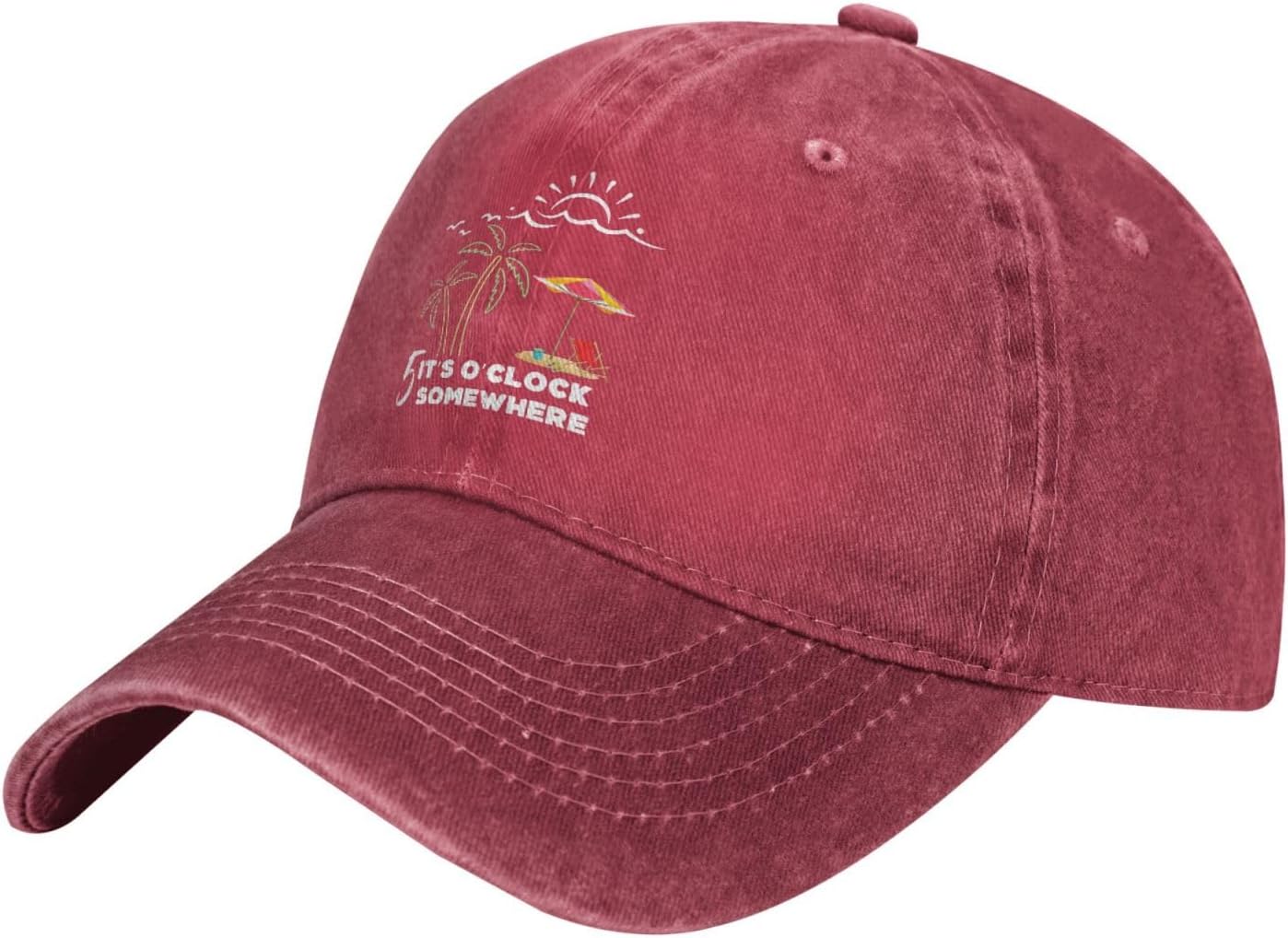 5 Oclock Somewhere Hat It is 5 Oclock Somewhere Hat Men Baseball Hat with Design Hats