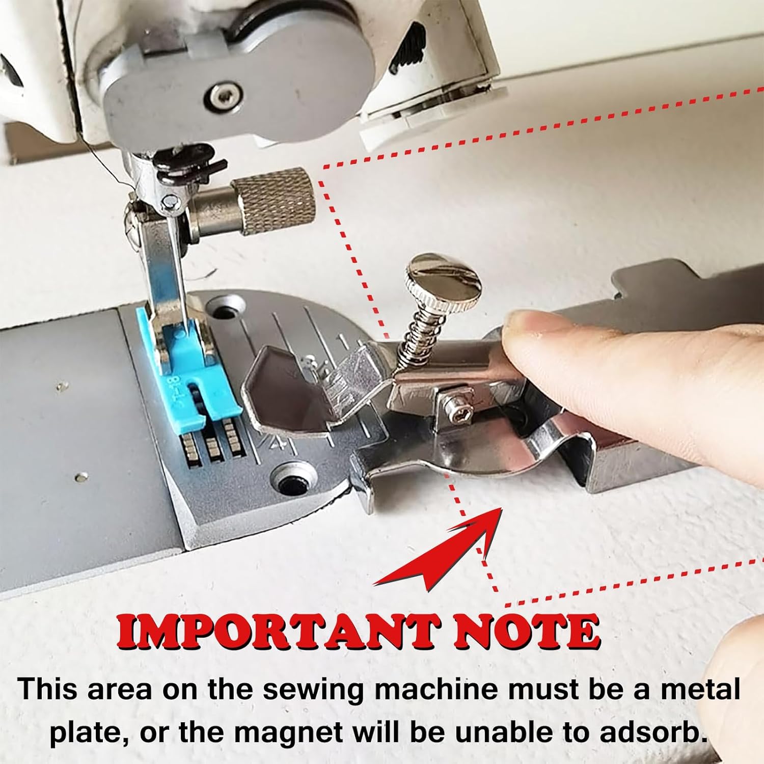Buddy Sew – Guía de costura magnética, accesorios universales para máquina de coser, regla de costura multifuncional para todas las máquinas de