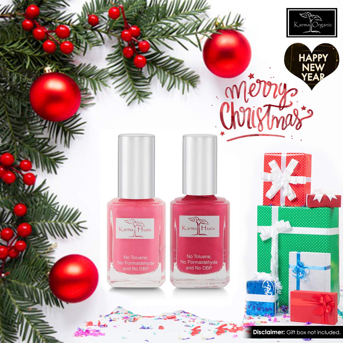 karma organic Increíbles colores naturales de esmalte de uñas, no tóxico, vegano, libre de crueldad animal