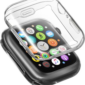 ORIbox Funda ultradelgada compatible con Apple Watch Series 6, Apple Watch Series 5, Apple Watch Series 4, Apple Watch SE, TPU HD F3000001 ORIbox Funda ultradelgada compatible con Apple Watch Series 6, Apple Watch Series 5, Apple Watch Series 4, Apple Watch SE, TPU HD F3000001
