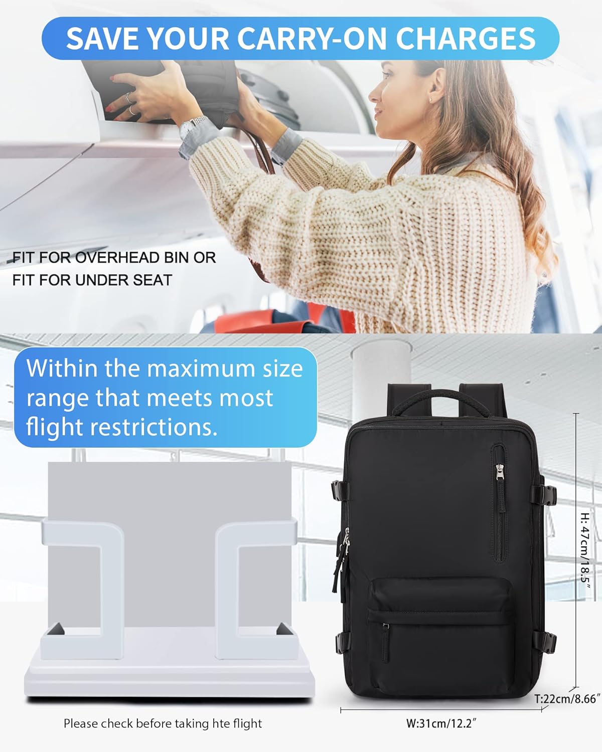 Mochila, negro (Q-Black), L, Mochila para portátil