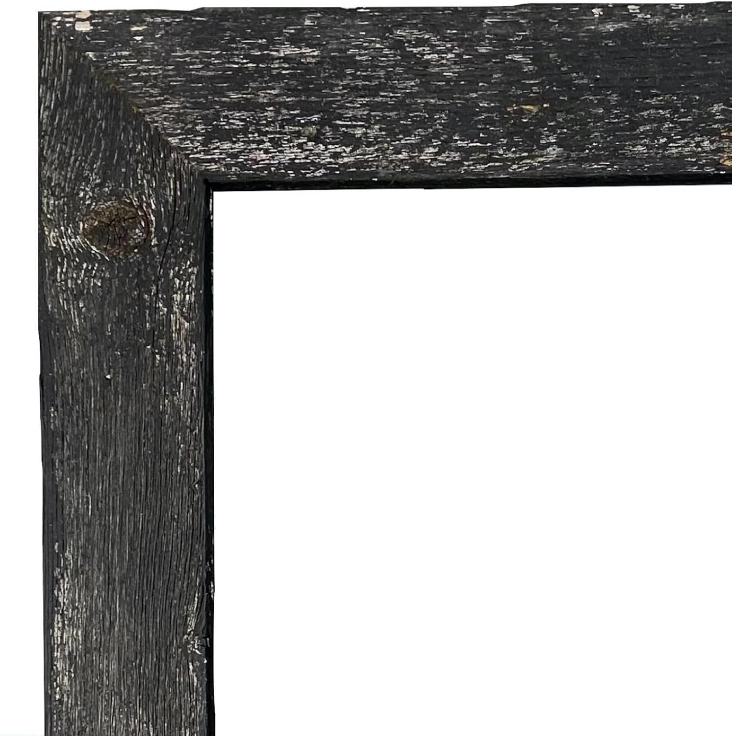 BarnwoodUSA – Marco de fotos rústicas de 3.81 cm.  1 12 pulgadas de ancho, 100% madera reciclada, color gris, Madera, negro (Smoky Black), 16×20