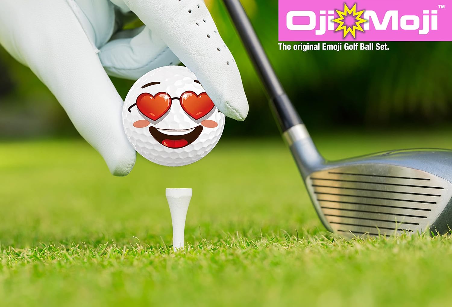 Oji-Moji Juego de pelotas de golf Emoji Love Series, regalo del día de San Valentín, paquete de 12 regalos de golf, regalo de golf para hombres,