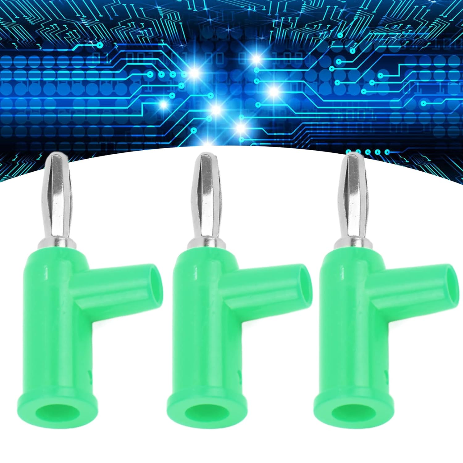 10 conectores apilables tipo banana de 0.2 pulgadas, latón sin soldadura, tamaño estándar, apilable, para accesorios de seguridad, 10 unidades