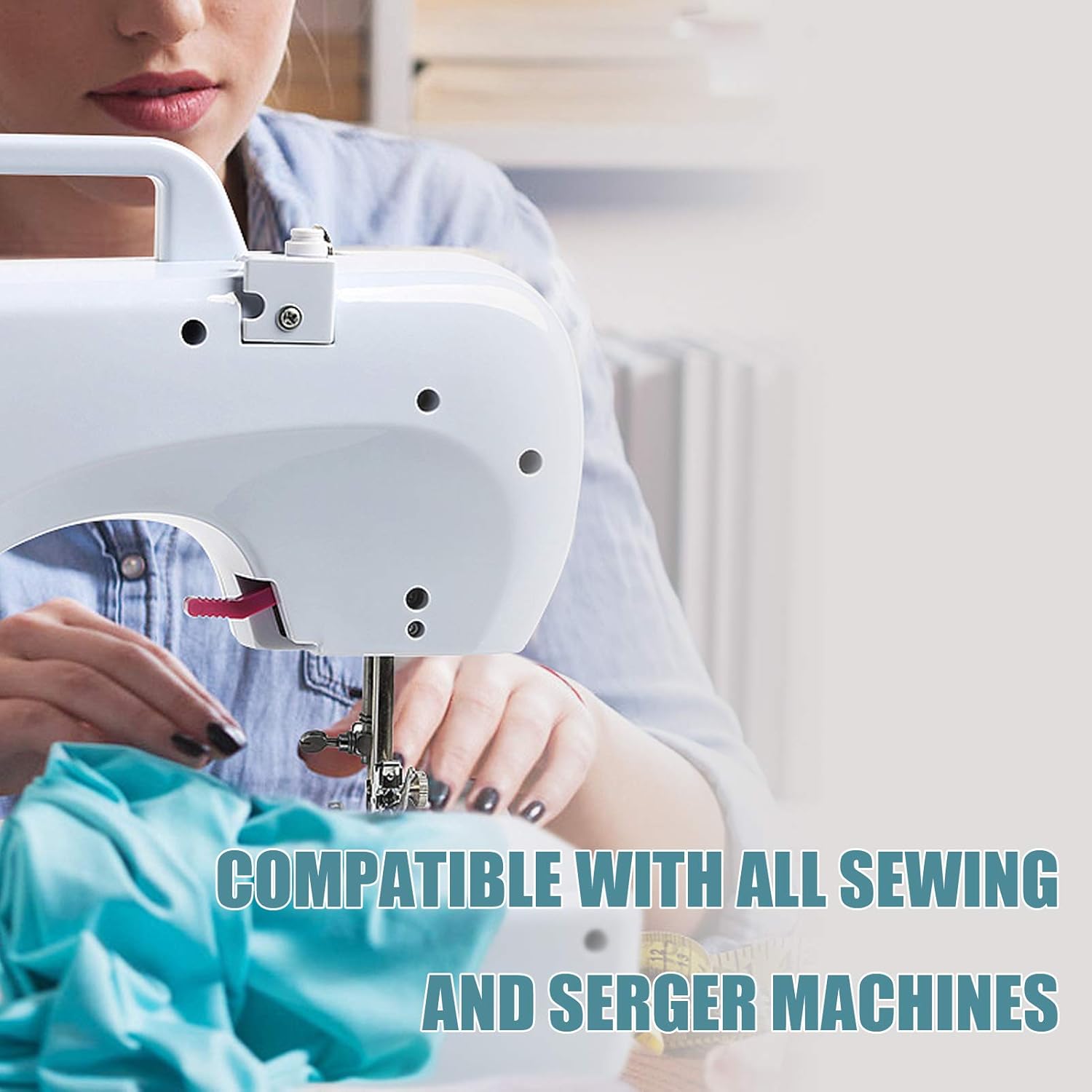Hilo de serger, hilo multiusos para coser, hilo de jengibre, hilo de coser de poliéster, 4 conos de 3000 yardas cada carrete para hilo de máquina de
