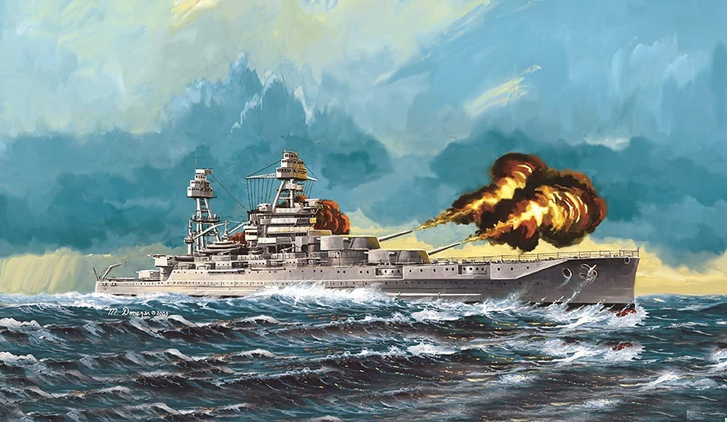 Hobby Boss HY86501 USS Arizona BB-39 Kit de construcción de modelo de barco