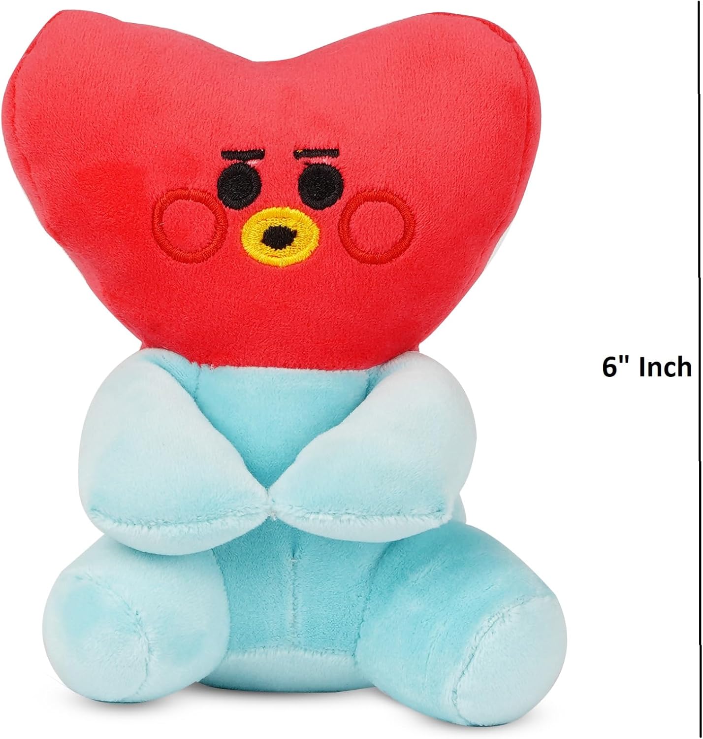 BTS Bt21 – Paquete de 6 juguetes de peluche, adorables peluches para fanáticos de todas las edades, juego completo coleccionable con tus miembros