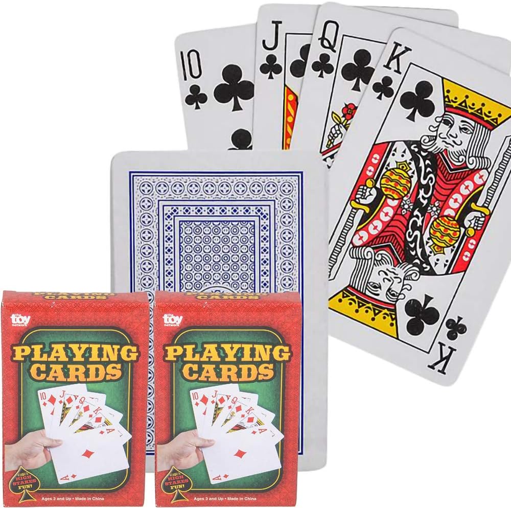 The Dreidel Company Baraja de cartas de juego, 2.25 pulgadas x 3.5 pulgadas (paquete de 2)