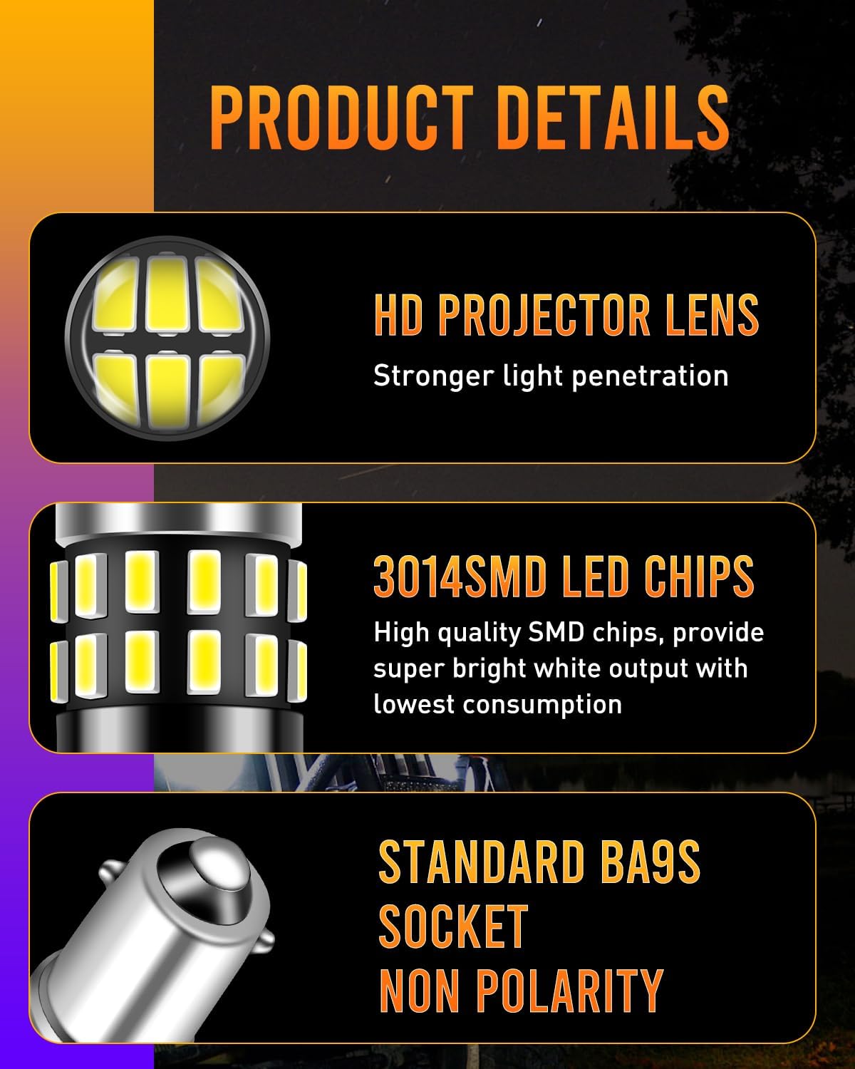 LUYED – 2 lámparas 64111 superbrillantes con chipset 360LM 3014 -30-EX, 30 BA9 BA9S 53 57 1895, utilizadas para puertas laterales, luces de