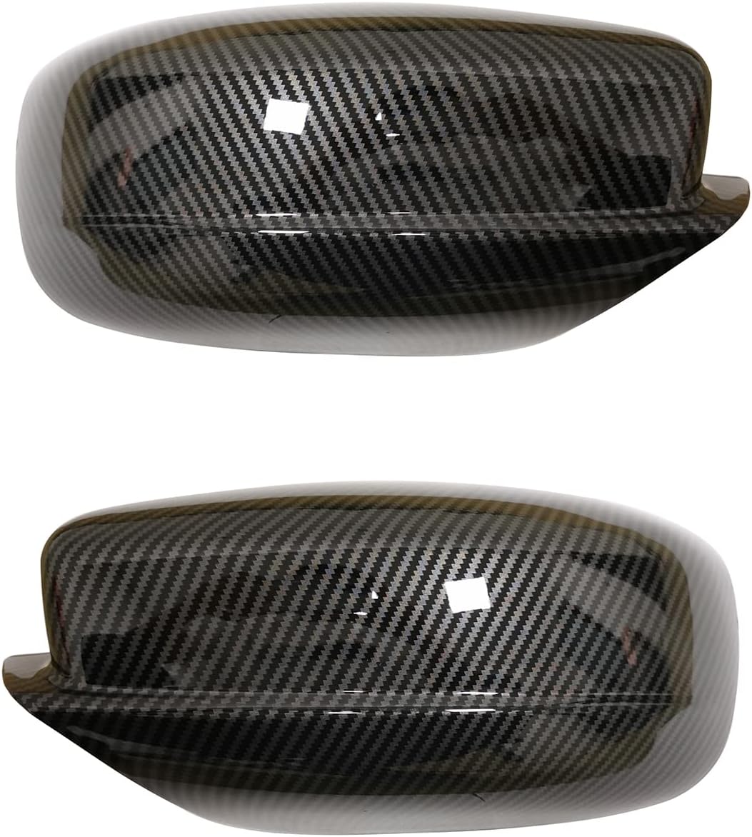 Compatible con cargador Chrysler 300 2011-2020 con patrón de fibra de carbono para puerta lateral, cubiertas de espejo de viento, tapacubos