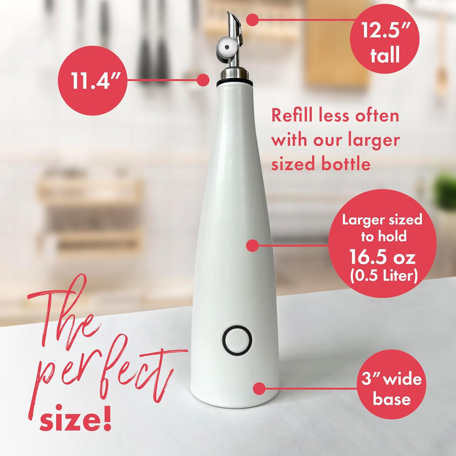 Juego de dispensador de aceite de cerámica y vinagre, botella dispensadora de aceite de oliva prémium para cocina con botella dispensadora de