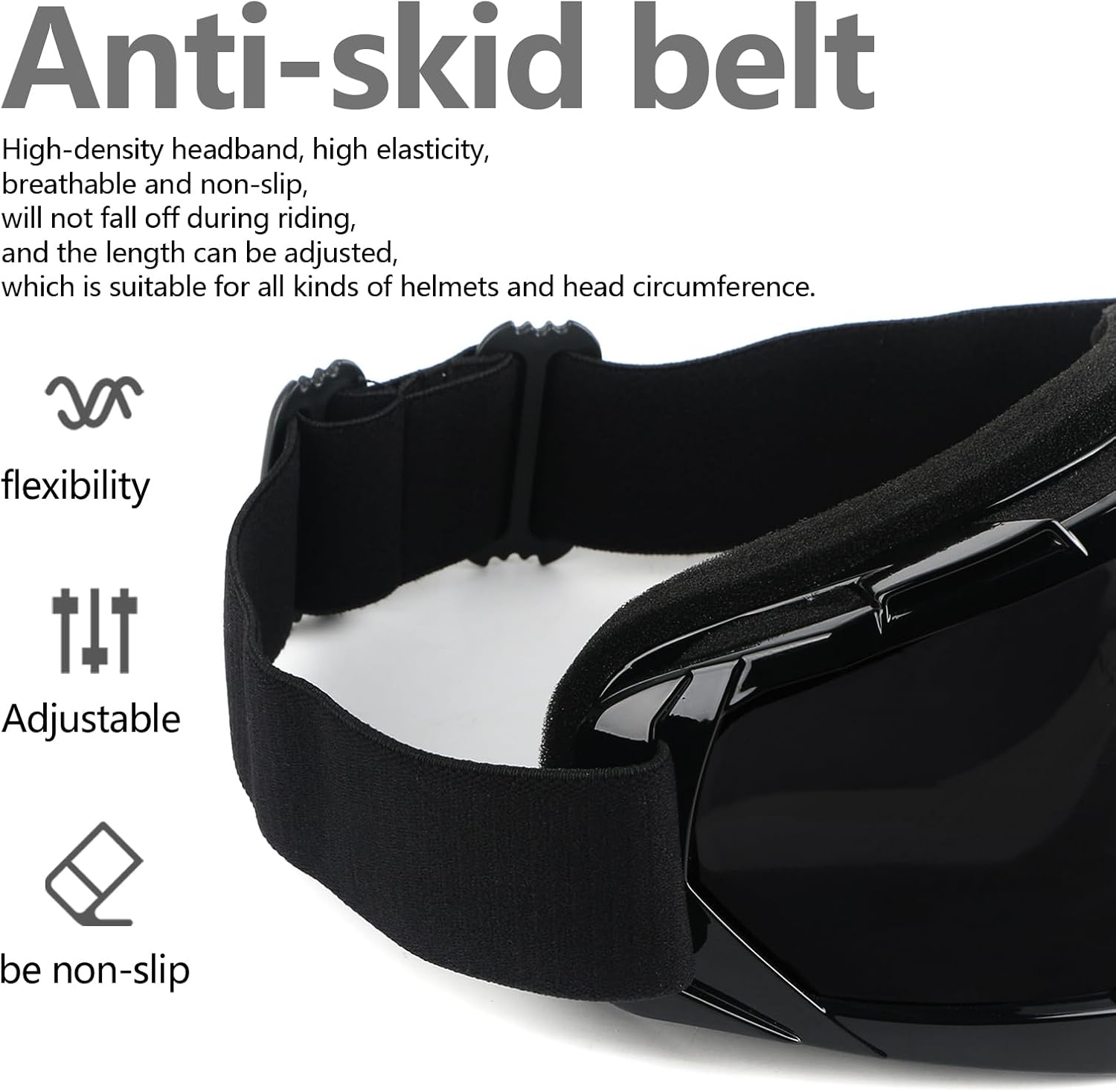 Gafas de motocicleta ATV Dirt Bike Anti arañazos Motocross UV400 proteger gafas flexibles Off Road a prueba de polvo anti niebla gafas de equitación