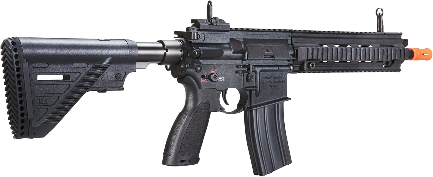 Heckler & Koch HK416 A5 Comp AEG – Pistola de aire comprimido BB de 0.236 in, negro, multicolor, tamaño único