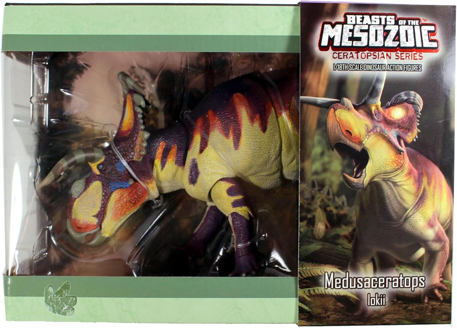 Beasts of the Mesozoic Medusaceratops Lokii – Figura de acción de dinosaurio a escala 118 – Miniatura coleccionable articulada de 12 pulgadas,