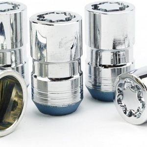 GM Accessories 19259109 Kit de bloqueo de rueda en cromo (paquete de 4) GM Accessories 19259109 Kit de bloqueo de rueda en cromo (paquete de 4)