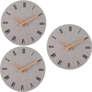 IMIKEYA 3 Pcs 12 Silent Wall Clock Roman Numeral Wall Clock Digital Wall Clock Wall Clocks Digital Retro Wall Clock Vintage Wall Clock Decorative IMIKEYA 3 Pcs 12 Silent Wall Clock Roman Numeral Wall Clock Digital Wall Clock Wall Clocks Digital Retro Wall Clock Vintage Wall Clock Decorative
