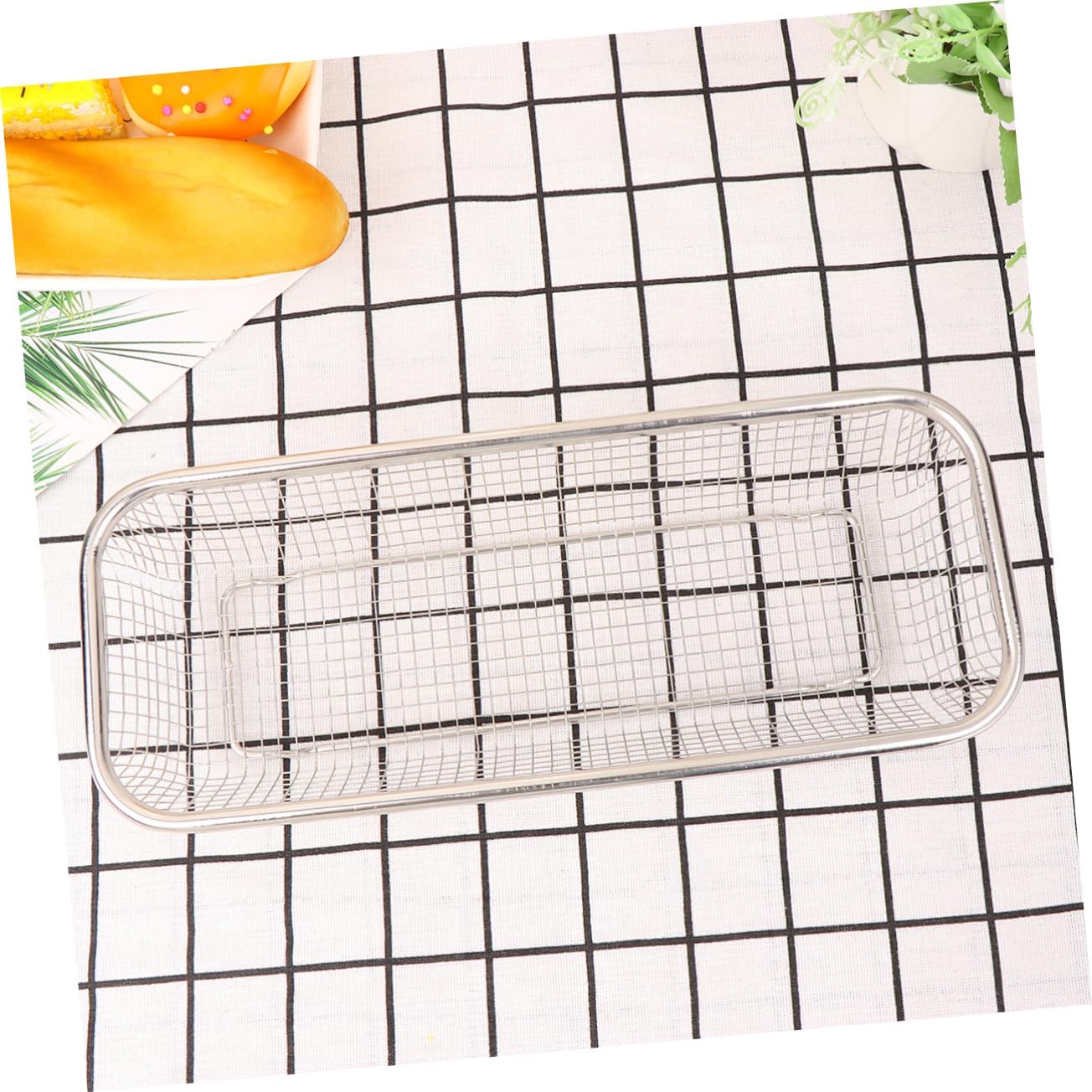 1 colador de malla de metal cesta de lavandería cesta de lavandería de metal cesta de frutas cesta de drenaje fregadero colador colador cesta de