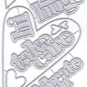 DzIxY Shadow Words Corazones Troqueles de corte de metal para kit de fabricación de tarjetas, troquelados, troquelados, plantillas de máquina de DzIxY Shadow Words Corazones Troqueles de corte de metal para kit de fabricación de tarjetas, troquelados, troquelados, plantillas de máquina de